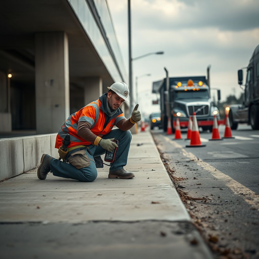 An operator securing an all-wheel-drive vehicle onto a flatbed tow truck safely in Brampton.